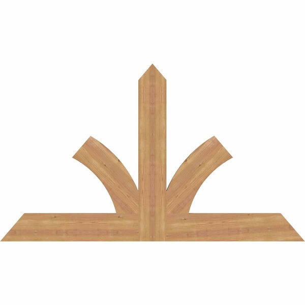 Ekena Millwork Richland Timber Gable Bracket, Western Red Cedar, 60"W x 35"H x 1 1/2"D x 5 1/2"F, 14/12 Pitch GBW060X35X0206RIC00SWR - main